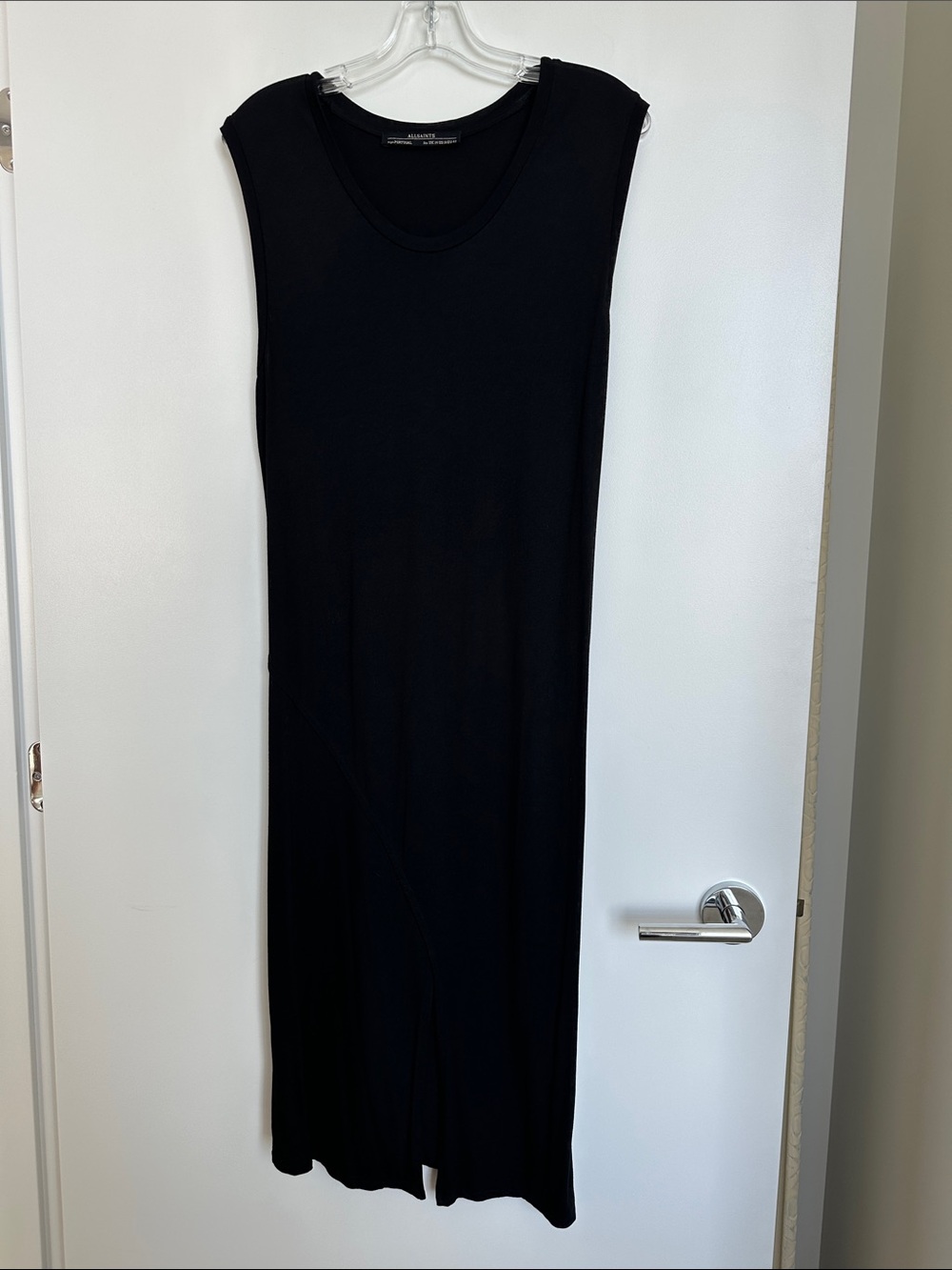 All Saints Black Sleeveless Maxi Dress